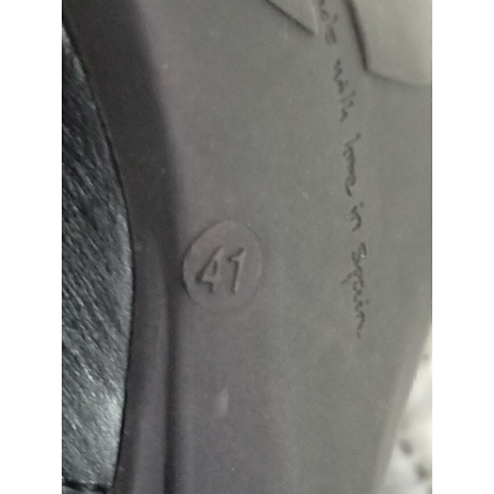 Wonders Made With Love In Spain G-3680 Black Comfort Pump Medium Heel Size 41 - Picture 5 of 5